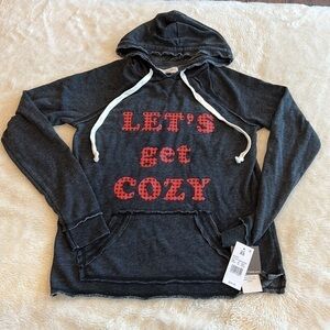 Let’s Get Cozy sweatshirt hoodie size XS Grayson Threads